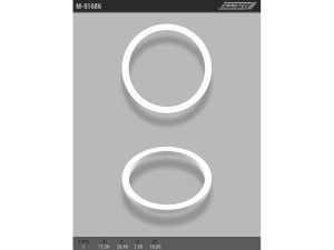 M-01686 (EMMETEC) Кольцо тефлоновое ГУР O17,3x20,4 S тип 1
