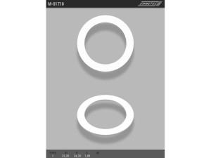 M-01710 (EMMETEC) Кільце тефлонове ГПК O25,3x34,3 S1 тип 1