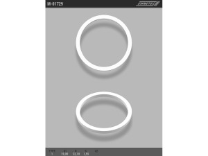 M-01729 (EMMETEC) Кольцо тефлоновое ГУР O19x22,1 S1,55 тип 1