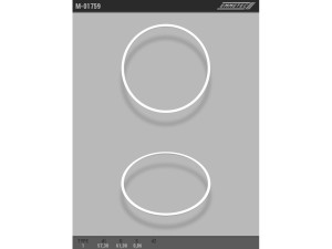 M-01759 (EMMETEC) Кольцо тефлоновое ГУР O57,3x61 S0,86 тип 1