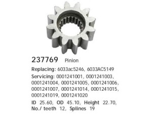 237769 (HC-Cargo) Шестерня бендикса стартеру