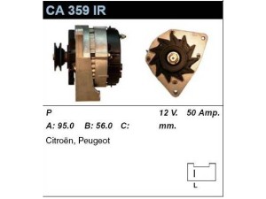 CA359IR (MSG Rebuilding) ГенераторPeugeot 205 87-98