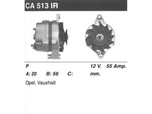 CA513IR (MSG Rebuilding) ГенераторOpel Astra F 91-98 Opel Combo B 94-01