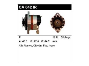 CA642IR (MSG Rebuilding) ГенераторIveco Daily E1 90-96 Iveco Daily E2 96-99