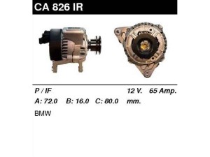 CA826IR (MSG Rebuilding) ГенераторBMW 3 E36 93-99 BMW 3 E30 81-94