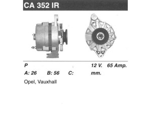 CA352IR (MSG Rebuilding) ГенераторOpel Astra F 91-98