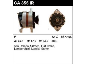 CA355IR (MSG Rebuilding) ГенераторFiat Ducato 81-94 Alfa Romeo 33 83-95 Lancia Thema 84-94