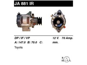 JA881IR (MSG Rebuilding) ГенераторToyota Land Cruiser 70 84-07