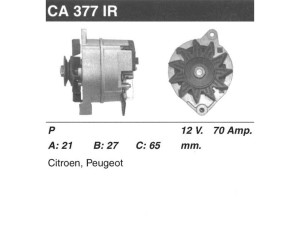 CA377IR (MSG Rebuilding) ГенераторFiat Ducato 81-94