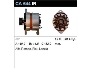 CA644IR (MSG Rebuilding) ГенераторFiat Croma 86-96 Alfa Romeo 145 96-01 Lancia Dedra 89-99