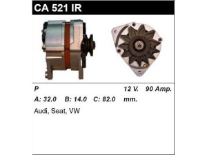 CA521IR (MSG Rebuilding) ГенераторVW Passat B3-B4 88-96 Audi A6 94-97 SEAT Toledo I 91-99