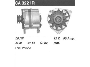 CA322IR (MSG Rebuilding) ГенераторPorsche 944 82-91