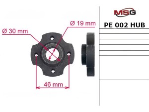 PE002HUB (Saginaw) Ступица насоса ГУРPeugeot Boxer 94-02 Citroen Jumper 94-02