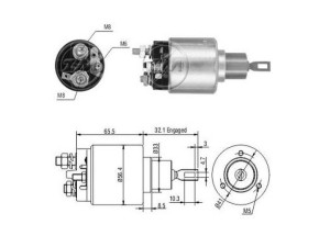 ZM775C (ZM) Втягивающее реле стартераOpel Omega B 93-03 Opel Vectra B 95-02 SAAB 9-3 98-03