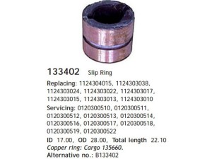 133402 (HC-Cargo) Колекторне кільце генератора