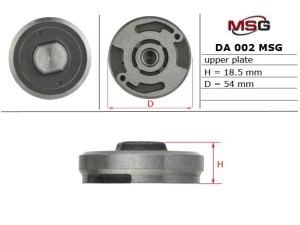 DA002UPLATE (MSG) Плита насоса верхня ГПКRenault Clio II 98-05 Ford Galaxy 94-06 VW Golf IV 97-03