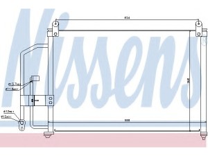 94412 (NISSENS) Радіатор кондиціонераDaewoo Lanos 97-09