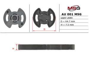 AU001UPLATE (MSG) Плита насоса верхня ГПКAudi A6 94-97 VW Passat B5 96-05 Mercedes-Benz MB100 88-92