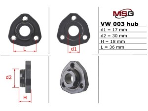 VW003HUB (ZF) Маточина насоса ГПК