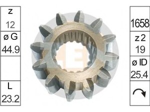 ZN12839 (ZEN) Шестерня бендикса стартеру