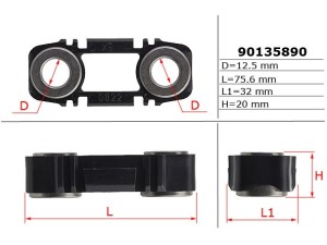 90135890 (GM) Сайлентблок рульової рейкиOpel Astra G 98-05 Daewoo Nexia 95-08 Daewoo Lanos 97-09