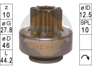 ZN1762 (ZEN) Бендикс стартераRenault Scenic III 09-16 Renault Megane III 09-16 Nissan X-Trail T31 07-14