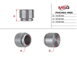 P443401-MSG (MSG) Поршень тормозного суппорта