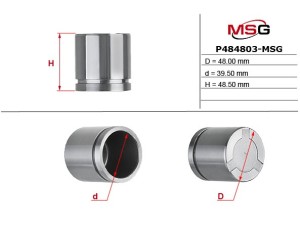 P484803-MSG (MSG) Поршень тормозного суппортаNissan Patrol Y61 97-10 Mitsubishi Pajero IV 07-21 Toyota Land Cruiser Prado 150 09-