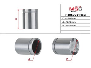 P486001-MSG (MSG) Поршень тормозного суппорта