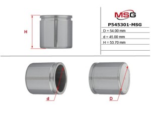 P545301-MSG (MSG) Поршень гальмівного супорту