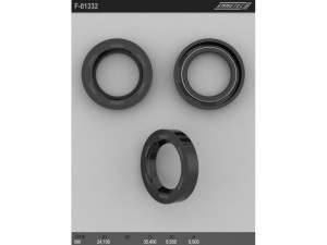 F-01332 (EMMETEC) Сальник 24,10/35,40*6,50/6,50 тип креслення 0M