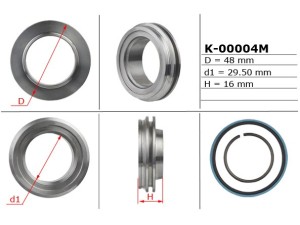 K-00004M (EMMETEC) Поршень штока рульової рейки 29,50/48,00/16,00Mercedes-Benz GL X164 06-12 Mercedes-Benz S-Class W221 05-13 Mercedes-Benz ML W164 05-11