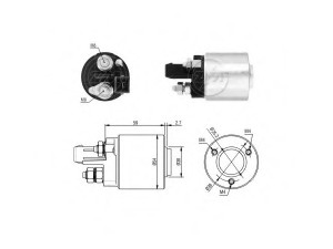 ZM5492 (ZM) Втягувальне реле стартераVW Sharan 95-10 Audi A3 96-03 Skoda Fabia I 99-07