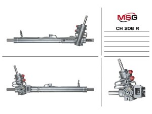 CH206R (TRW) Рульова рейка з ГУРChrysler Voyager 96-00
