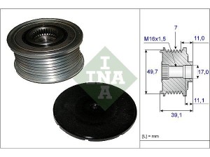 535008410 (INA) Шків демпферний генератораMercedes-Benz G-Class W463 90-18 Mercedes-Benz E-Class W212 09-16 Mercedes-Benz E-Class W207 09-16