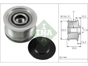 535017010 (INA) Шків демпферний генератораFord EcoSport 13-