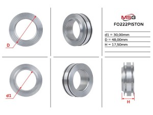 FO222PISTON (MSG) Поршень штока рулевой рейки 30,00/48,00/17,60Ford Connect 02-13 Ford Transit 06-14 Ford Transit 00-06