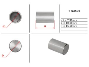 T-03506 (EMMETEC) Втулка насоса ГУР 7,30/10,00/15,50