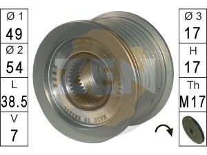 ZN5584 (ZEN) Шків демпферний генератораNissan NV400 10-21 Nissan X-Trail T31 07-14 Nissan Qashqai 07-14