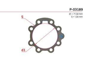 P-03189 (EMMETEC) Прокладка ГПК