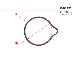 P-03191 (EMMETEC) Прокладка ГУР