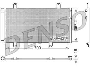 DCN51004 (DENSO) Радиатор кондиционераToyota Avalon 05-12 Toyota Camry 06-11 Lexus ES 06-12