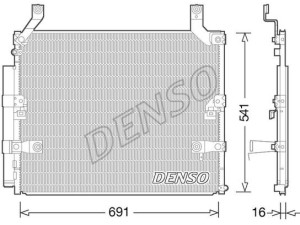 DCN50032 (DENSO) Радиатор кондиционераLexus LX470 98-07