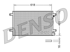 DCN02006 (DENSO) Радіатор кондиціонера 1.6MPI 8V, 1.8TSI 16V, 2.0TSI 16V, 2.0TDI 16V, 3.0TDI 24V, 2.7TDI 24V, 4.2FSI 24VAudi A4 04-08 Audi A4 07-15 SEAT Exeo 08-13