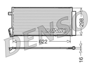 DCN09018 (DENSO) Радиатор кондиционераFiat Doblo 15- Fiat Doblo 09-23