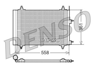 DCN21015 (DENSO) Радіатор кондиціонераPeugeot 307 01-11