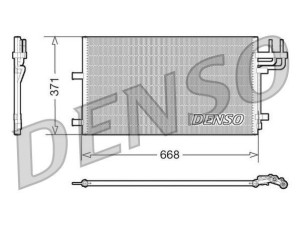 DCN10007 (DENSO) Радіатор кондиціонераFord C-MAX 10-19 Ford C-MAX 02-10 Ford Focus II 04-11