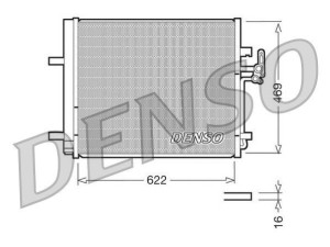 DCN10016 (DENSO) Радіатор кондиціонераFord Galaxy 06-15 Volvo XC60 08-17 Range Rover Evoque 11-19