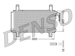 DCN44006 (DENSO) Радіатор кондиціонераMazda 6 02-07 Mazda 6 08-12