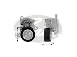 T38320 (GATES) Натягувач ременяPeugeot 206 98-12 Peugeot 307 01-11 Citroen C4 04-11